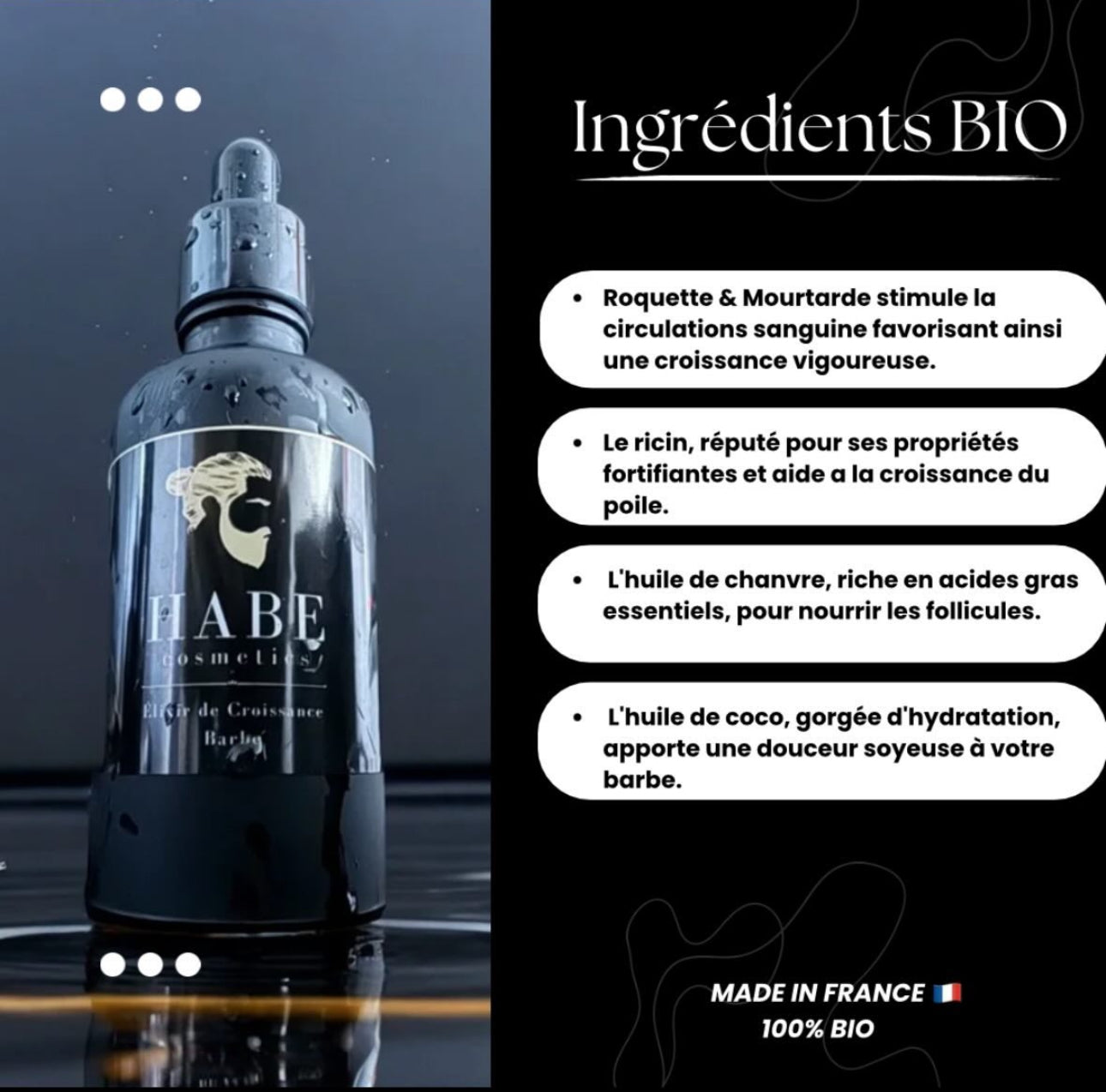 Liste des ingredients qui compose le produit